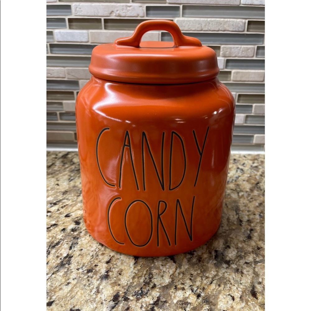 Candy Corn Canister. Rae Dunn